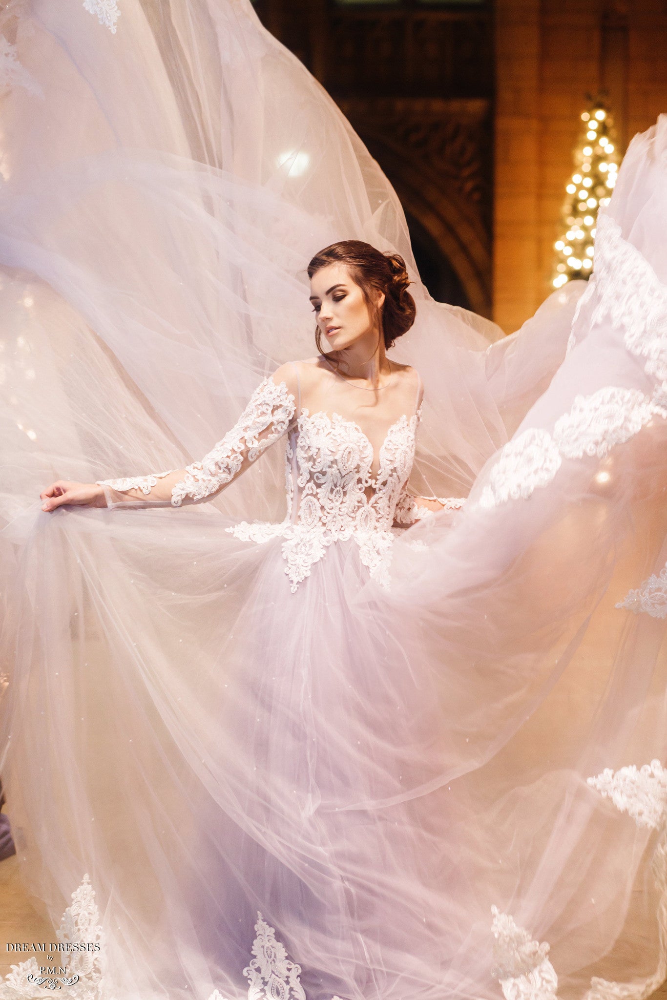 Custom Black & White Mermaid Wedding Dress | Brides & Tailor